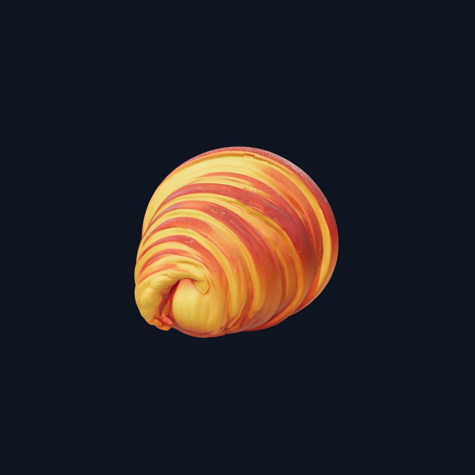 Realistic D Croissant Model Pack